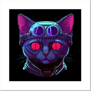 Cyber Cat Posters and Art